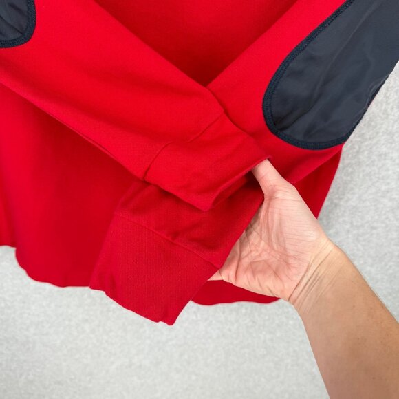 Alpine Club Switzerland Mens VTG Quarter Zip Wind Breaker Pullover Size L Red - Picture 5 of 12